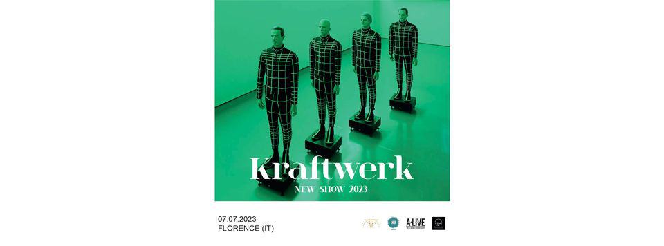 Evento Kraftwerk 3D A Firenze – Data Posticipata Al 2023 Locandina Kraftwerk 3D A Firenze – Data Posticipata Al 2023 - venerdì 7 luglio ore 19:00 - 21:30