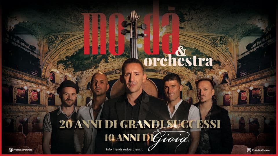 Evento Moda & Orchestra – Tour 2023 – Torino 9.05 Locandina Moda & Orchestra – Tour 2023 – Torino 9.05 - martedì 9 maggio ore 19:00 - 21:00