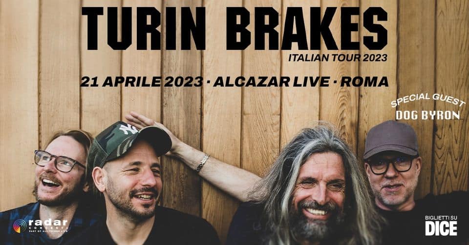 Evento Turin Brakes – Alcazar Live – Roma Locandina Turin Brakes – Alcazar Live – Roma - venerdì 21 aprile ore 20:00 - 22:00