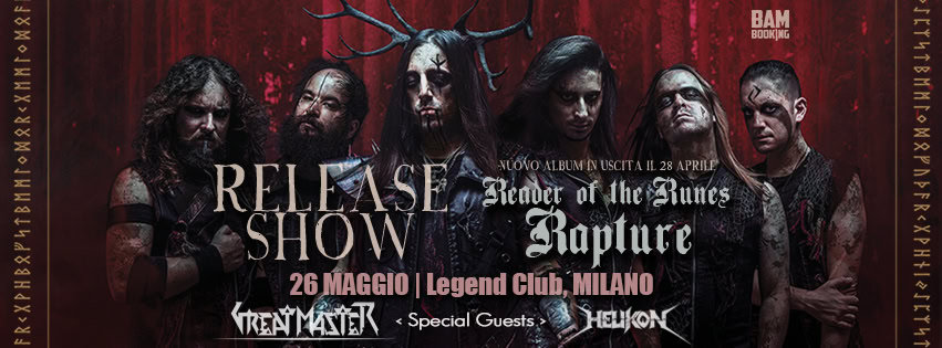 Evento Elvenking Rapture Release Show 26.05 Legend Club MI Locandina Elvenking Rapture Release Show 26.05 Legend Club MI - venerdì 26 maggio ore 18:00 - 20:00