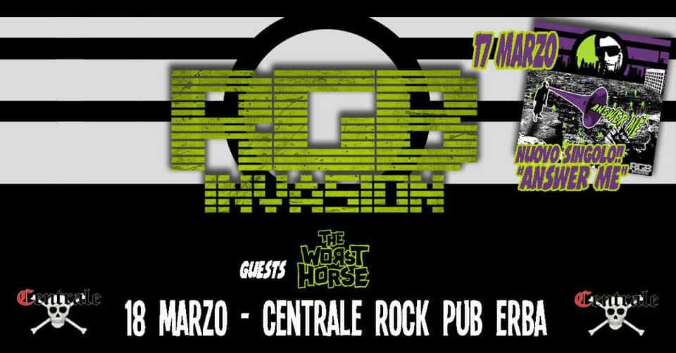 Evento RGB Invasion The Worst Horse live at Centrale Rock Pub Locandina RGB Invasion The Worst Horse live at Centrale Rock Pub - sabato 18 marzo ore 20:30 - 23:30