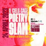 IL CIELO CADE POETRY SLAM – Iscrizioni aperte al Poetry Slam per Alberto Dubito Potrebbe essere un'immagine raffigurante poster e rivista