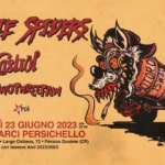 Boogie Spiders + Caströl + Onetwothreefaw – Live @ Circolo Arci Persichello Potrebbe essere un disegno raffigurante poster, scooter e il seguente testo "BOOGIE 平R astrol ONETWOTHREEFAW arci w MO.TORO U을 15W40 VENERDÌ 23 GIUGNO 2023 ore 21:00 CIRCOLO ARCI PERSICHELLO Giardino Luigi Ghisleri Largo Ostiano, 72 Persico Dosimo (CR) ingresso con tessera Arci 2022/2023"