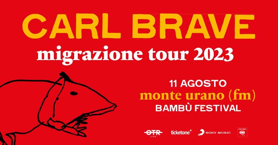 Evento Carl Brave – Montorio Al Vomano (Te), Gran Sasso Live Locandina Carl Brave – Montorio Al Vomano (Te), Gran Sasso Live - venerdì 11 agosto ore 19:00 - 21:00