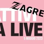 CATTIVI MA LIVE – Zagreb Fulmini Tour Potrebbe essere un'immagine raffigurante microfono, poster, rivista e testo