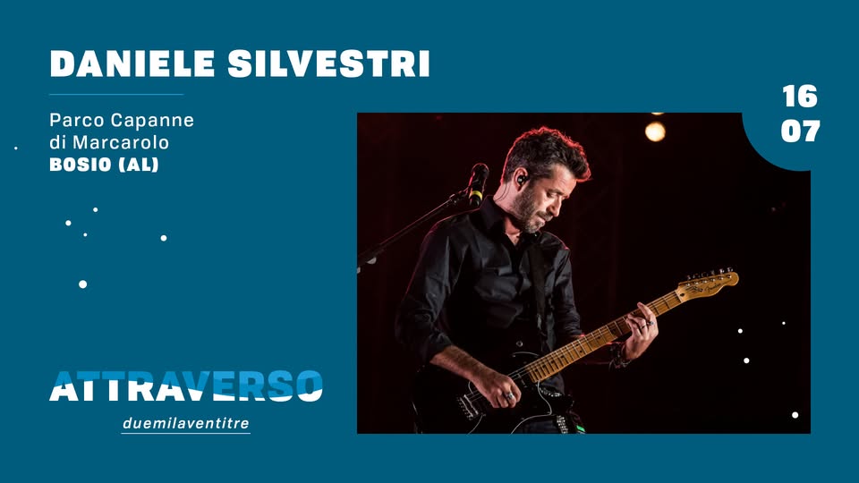 Evento Daniele Silvestri – Bosio (Al) – Attraverso Festival Locandina Daniele Silvestri – Bosio (Al) – Attraverso Festival - domenica 16 luglio ore 18:00 - 20:00