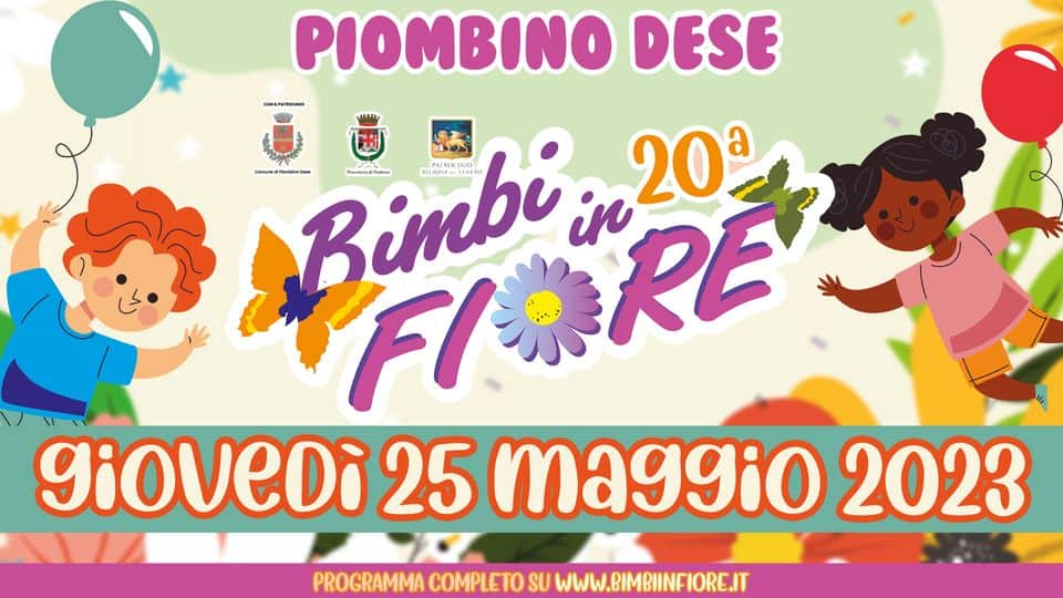 Evento Tornei Sportivi In Piazza Bimbi In Fiore 2023 Locandina Tornei Sportivi In Piazza Bimbi In Fiore 2023 - giovedì 25 maggio ore 13:30 - 18:00