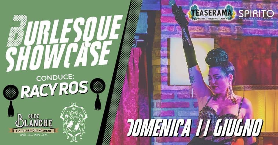 Evento Burlesque Schowcase Locandina Burlesque Schowcase - domenica 11 giugno ore 18:00 - 20:00