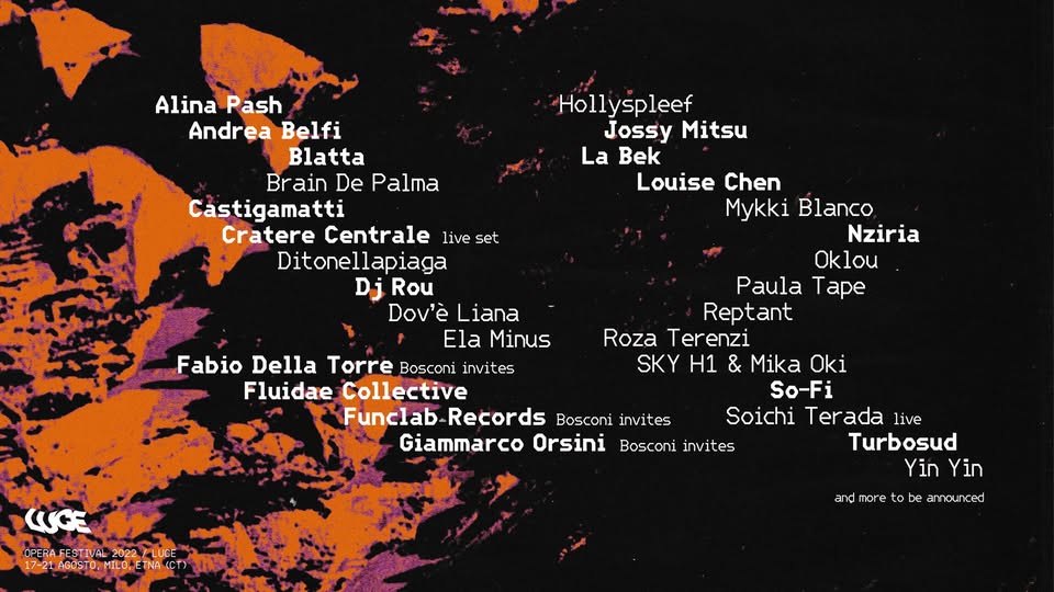 Evento Opera Festival 2022 Luce Locandina Opera Festival 2022 Luce - mercoledì 17 agosto ore 10:00 - 12:00
