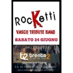 RocKetti Band Live for the 5th anniversari of T2Trenta2 Potrebbe essere un'immagine raffigurante il seguente testo "DALLE 22:00 t2 COFFEE AND FOOD trenta2 Gintoneria & Pizzeria S.S. 32 TICINESE 21 POMBIA (NO) INFO PRENOTAZIONI: 0321 957018 Happy 5th anniversary SABATO 24 GIUGNO RocKetti VASCO TRIBUTE BAND"