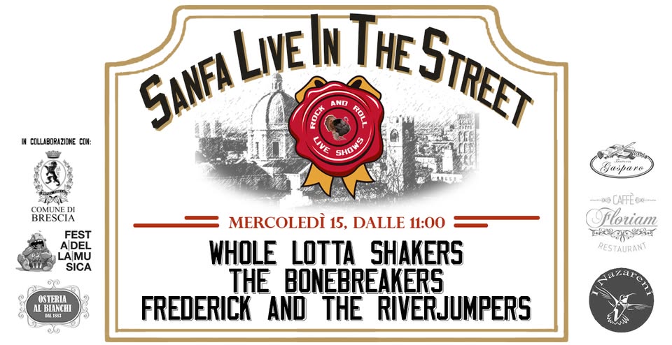 Evento Sanfa Live In The Street Locandina Sanfa Live In The Street - mercoledì 15 febbraio ore 11:00 - 17:00