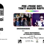 Tanti Auguri Raffa! Pre-Pride Day w/ Grovediggers live, CUSA DJ & Dance Performances FREE ENTRY! Potrebbe essere un'immagine raffigurante 6 persone, poster e il seguente testo "PRE-PRIDE DAY: TANTI AUGURI RAFFA! #PRIDEWEEK2023 INTEN GIOVEDÌ 15 GIUGNO 2K23 CUSA DJ Via C de Cristoforis, 5,21100 Varese (VA) GROOVEDIGGERS live DANCE PERFORMANCE CON SCENOGRAFIE E COREOGRAFIE cura di Mirko Vita &Vincenzo Vinny" Libertino ARCIGAY VARESE"