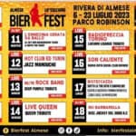 Bierfest Almese Potrebbe essere un'immagine raffigurante birra, poster e testo