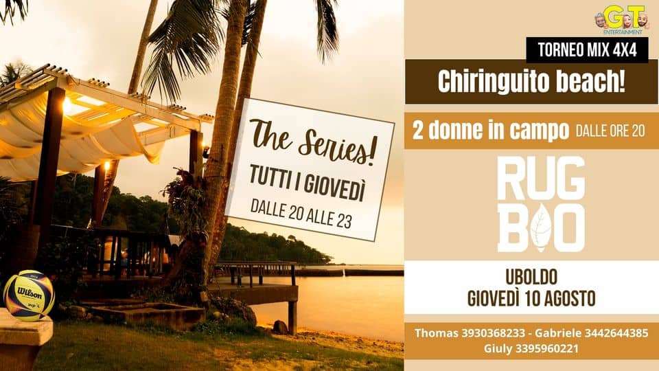 Evento Chiriguito Beach – The series! Locandina Chiriguito Beach – The series! - giovedì 10 agosto ore 18:00 - 20:00