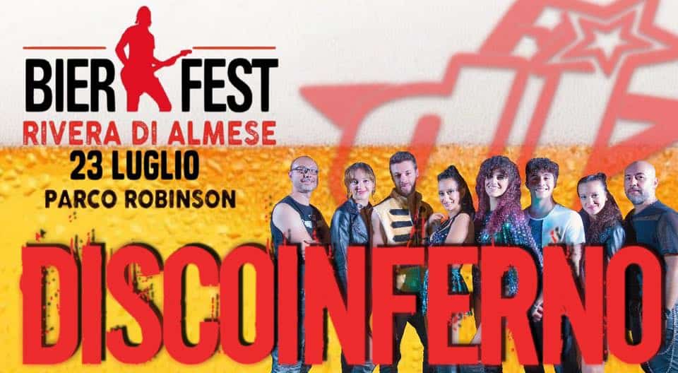 Evento DiscoInferno BierFest (Rivera di Almese, TO) Locandina DiscoInferno BierFest (Rivera di Almese, TO) - domenica 23 luglio ore 19:00 - 21:00