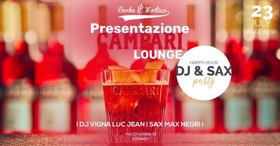 Evento Presentazione Campari Lounge @Barba&Mostaci Locandina Presentazione Campari Lounge @Barba&Mostaci - domenica 23 luglio ore 17:30 - 20:30