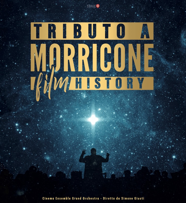 Evento Stage 11 Presenta Tributo A Morricone Film History Locandina Stage 11 Presenta Tributo A Morricone Film History - mercoledì 16 agosto ore 21:30 - 23:30
