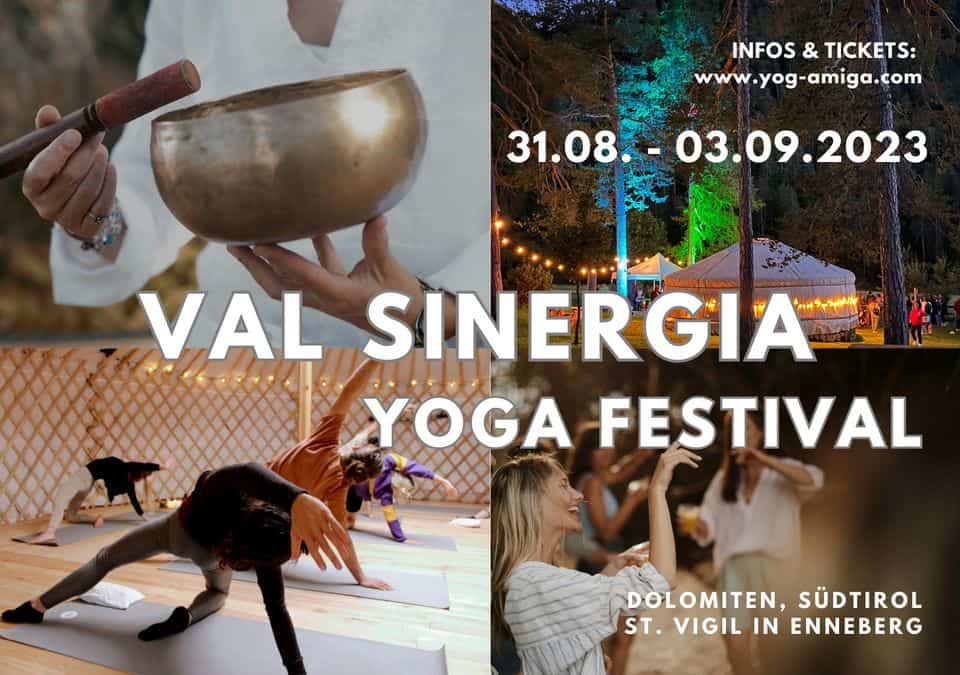 Evento Val Sinergia Festival Locandina Val Sinergia Festival - da giovedì 31 agosto - domenica 3 settembre 2023 ore 12:30 ore 17:00