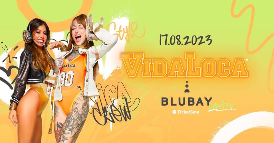 VIDALOCA® – CASTRO – BLUBAY Potrebbe essere un contenuto di pop art raffigurante 2 persone, poster, rivista e testo