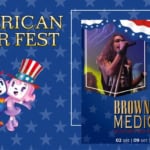 American Beer Fest – Browstone’s Medicine Live Potrebbe essere un'immagine raffigurante 2 persone, poster, banjo e il seguente testo "AMERICAN BEER FEST BROWNSTONE MEDICINE set 09 set 16 set 23 set"