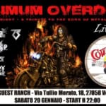 Maximum Overdrive – The Heavy Metal Night at Cowboys Guest Ranch Maximum Overdrive – The Heavy Metal Night at Cowboys Guest Ranch a PV il 20 gennaio 2024