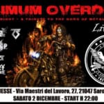 Maximum Overdrive – The Heavy Metal Night at The Old Jesse Maximum Overdrive – The Heavy Metal Night at The Old Jesse a Saronno (VA) il 2 dicembre 2023