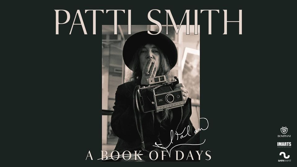 Patti Smith || Teatro delle Muse – Ancona Potrebbe essere un'immagine raffigurante 1 persona, poster e testo