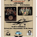 Swing Dance Flight Potrebbe essere un cartone raffigurante 7 persone, poster, banjo e il seguente testo "Swing 23 SETTEMBRE Dance 2023 Flight LIVE BAND Cosimo Hot Coals P-51 Airplanes TheRock P51 lirplones DJ SET & CONSOLLE Dj lvan Jive I Nuova500DJ I DJ Mr. Barini VOLANDIA Per informazioni prenotazioni: Filippo 335 7109699 Titty 392.3474391 Simone 340.3772845 Facebook Swing Dance Flight mail swingdanceflight@gmail.com"