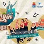 SWINGIN’ TARANTO Potrebbe essere un'immagine raffigurante 6 persone, poster e testo