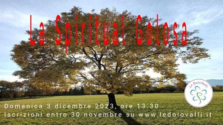 LA SPIRITUAL-GOLOSA May be an image of poster, grass, tree, park and text