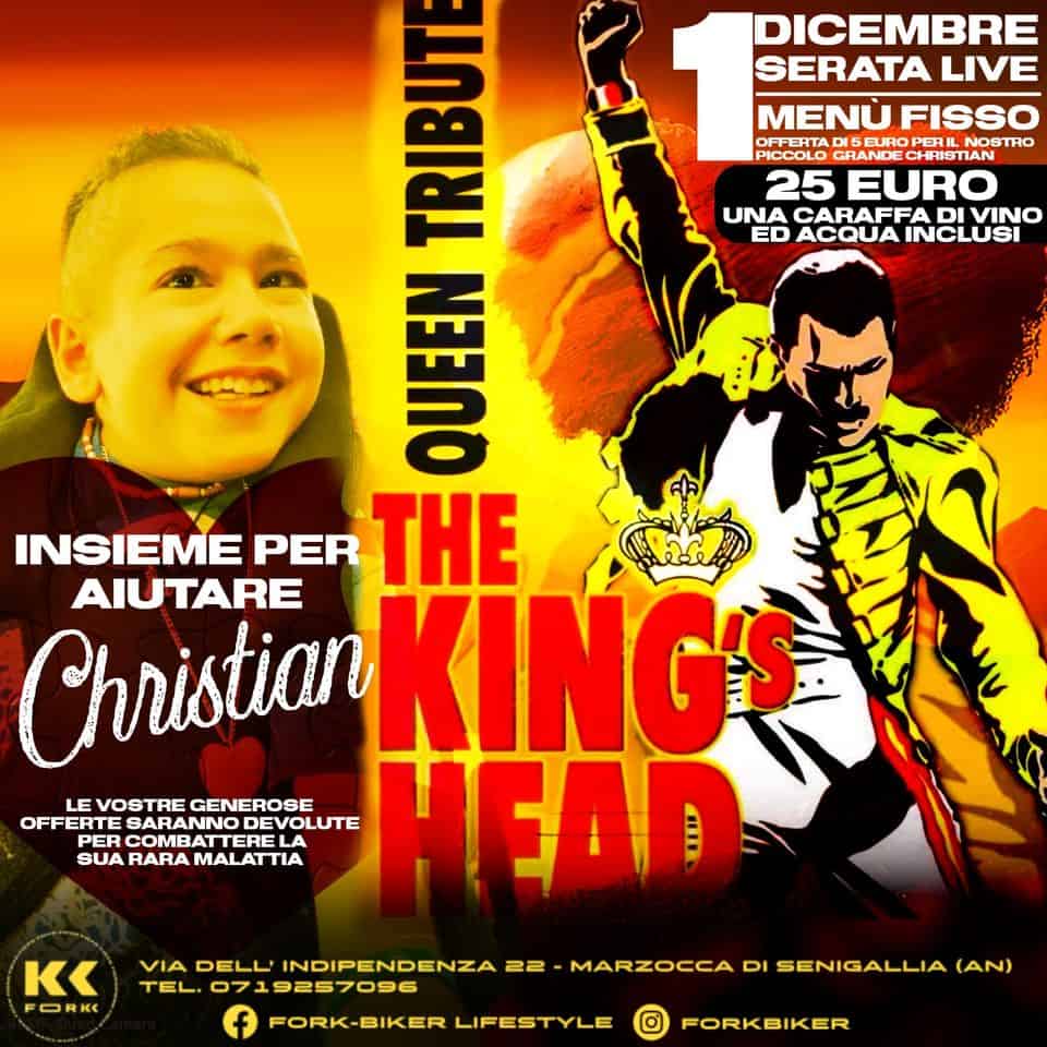 Evento A cena con il piccolo CHRISTIAN con tributo ai QUEEN Locandina A cena con il piccolo CHRISTIAN con tributo ai QUEEN - venerdì 1 dicembre ore 19:00 - 21:00