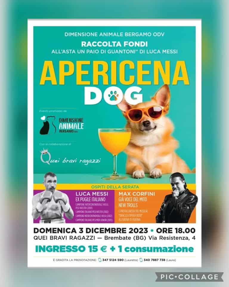 Evento Apericena Dog Benefit Locandina Apericena Dog Benefit - domenica 3 dicembre ore 17:00 - 19:00