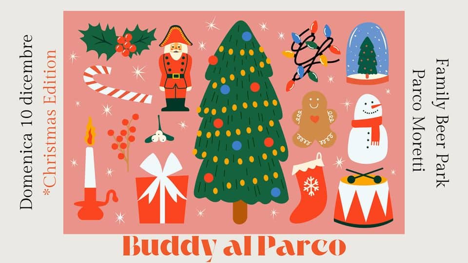 Evento Buddy al Parco – Christmas edition Locandina Buddy al Parco – Christmas edition - domenica 10 dicembre ore 09:00 - 15:00