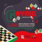GAYME: Christmas Edition 🎅🏻🎄 May be a graphic of chess and text that says 'Arcigay Varese AYME CHRISTMAS EDITION GIOCHI SABATO SEDE DI ARCIGAY VARESE 16 DICEMBRE PIAZZA XVI MAGGIO 14 VARESE DALLE ORE 5.00 ALLE ORE 8.00 RUOLO GIOVANI ARCIGAY VARESE ARCIGAY'