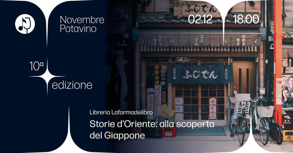 Evento Storie D oriente Alla Scoperta Del Giappone Locandina Storie D oriente Alla Scoperta Del Giappone - sabato 2 dicembre ore 17:00 - 19:00