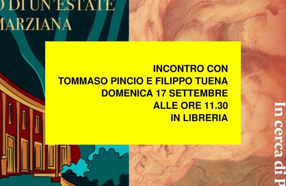 Evento Tommaso Pincio E Filippo Tuena Alla Marcopolo Locandina Tommaso Pincio E Filippo Tuena Alla Marcopolo - domenica 17 settembre ore 09:30 - 11:30