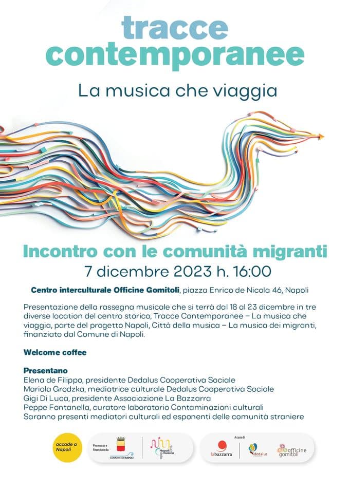 Evento Tracce contemporanee. La musica che viaggia Locandina Tracce contemporanee. La musica che viaggia - giovedì 7 dicembre ore 15:00 - 16:30