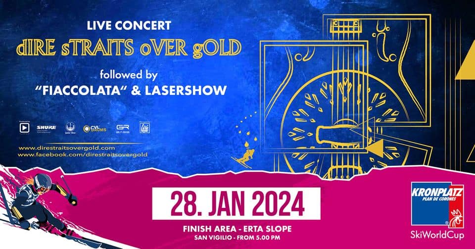 Evento Live Concert – Dire Straits Over Gold Locandina Live Concert – Dire Straits Over Gold - domenica 28 gennaio ore 16:00 - 18:00