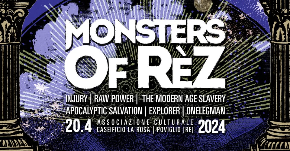 Evento Monsters of RèZ 2024 Locandina Monsters of RèZ 2024 - sabato 20 aprile ore 17:00 - 23:45
