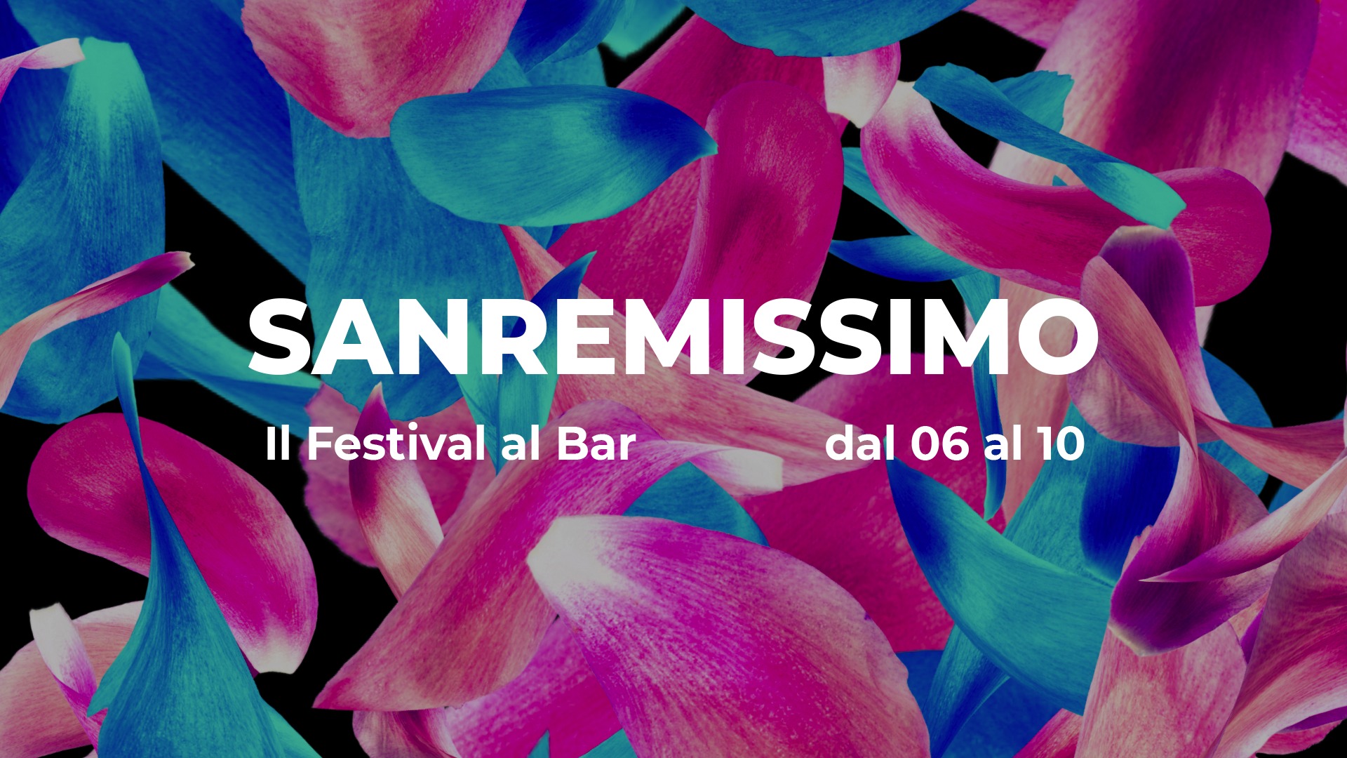 U/N SANREMISSIMO 2024 – IL FESTIVAL AL BAR May be an image of text that says "SANREMISSIMO Il Festival al Bar dal 06 al 10"