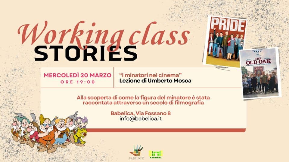 Evento I minatori nel cinema – lezione gratuita a cura di Umberto Mosca Locandina I minatori nel cinema – lezione gratuita a cura di Umberto Mosca - mercoledì 20 marzo ore 18:00 - 20:00