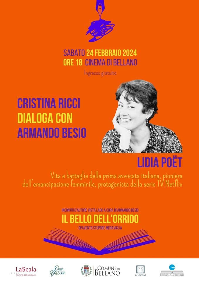 Il bello dell’Orrido con Cristina Ricci May be an image of 1 person and text