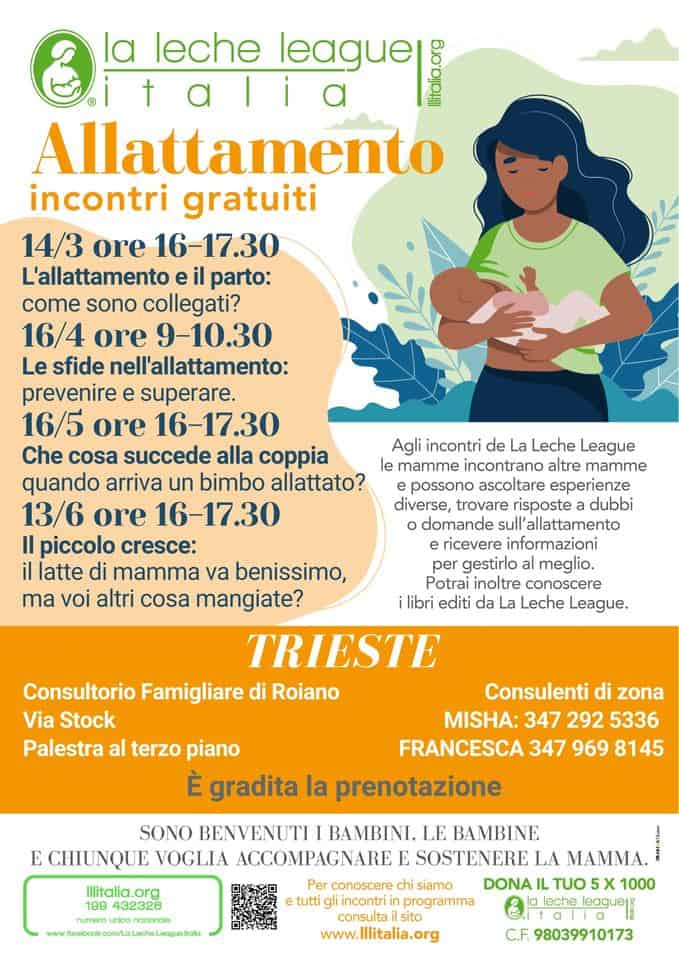 TRIESTE – L’allattamento e il parto: come sono collegati? May be an illustration of text