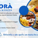 🇬🇷 Agorà – La Grecia in piazza a Mogliano Veneto 🇬🇷 May be an image of souvlakia and text that says "AGORÀ LA GRE<IA IN PIAZZA Un viaggio culinario e culturale nel cuore del Peloponneso senza lasciare I'Italia! QUANDO Da giovedì 2 domenica 5 maggio DOVE Mogliano Veneto, Piazza Caduti ক ITAKA-อ- TABERNA Ristorante a <ielo aperto <on musica live e intratt intrattenimenti"