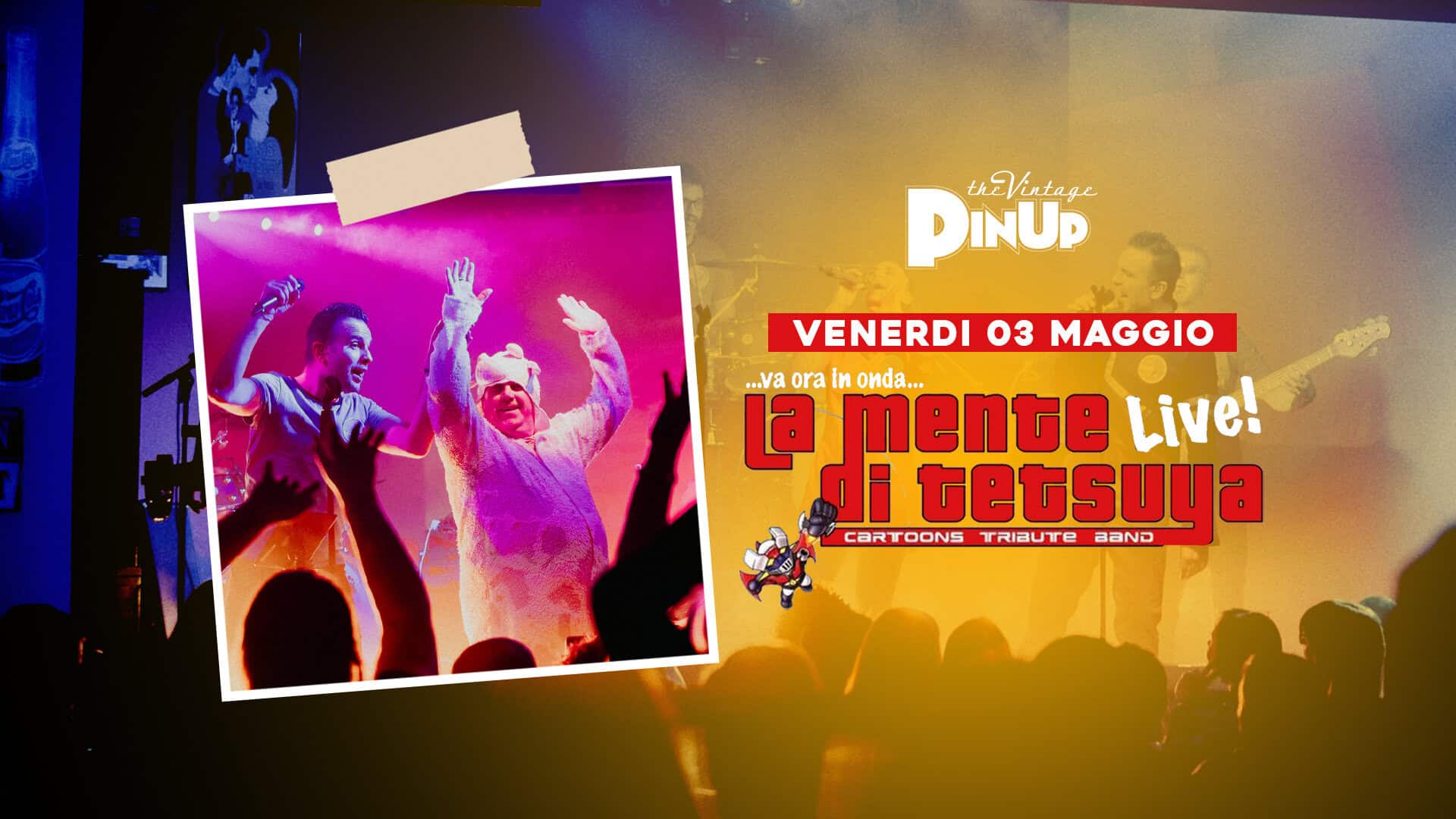La Mente di Tetsuya – le sigle dei cartoni animati – PinUp Pub May be an image of 3 people, people dancing, crowd and text
