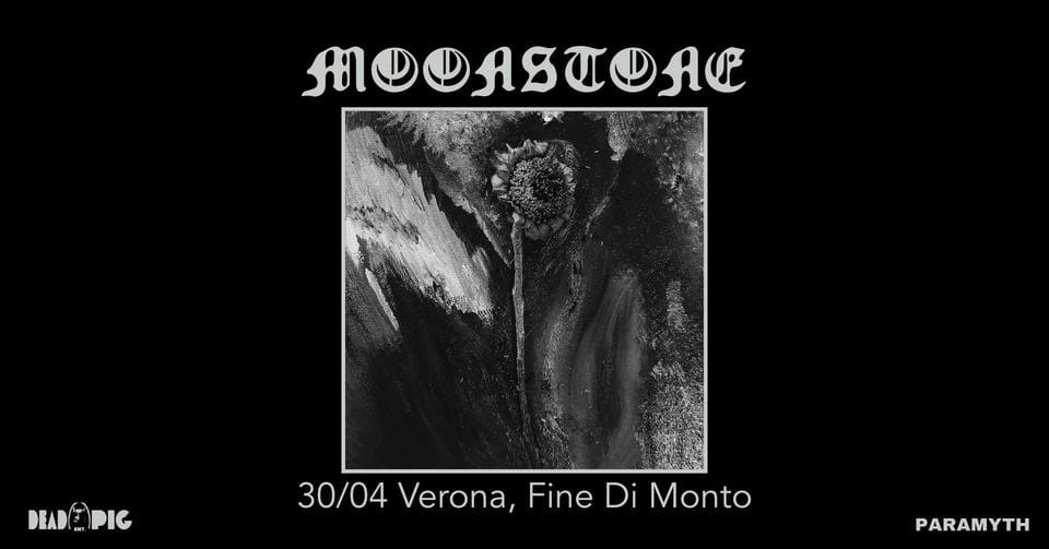 Moonstone + support | 30.04.2024 | IT, Verona @ Fine Di Mondo May be an image of text