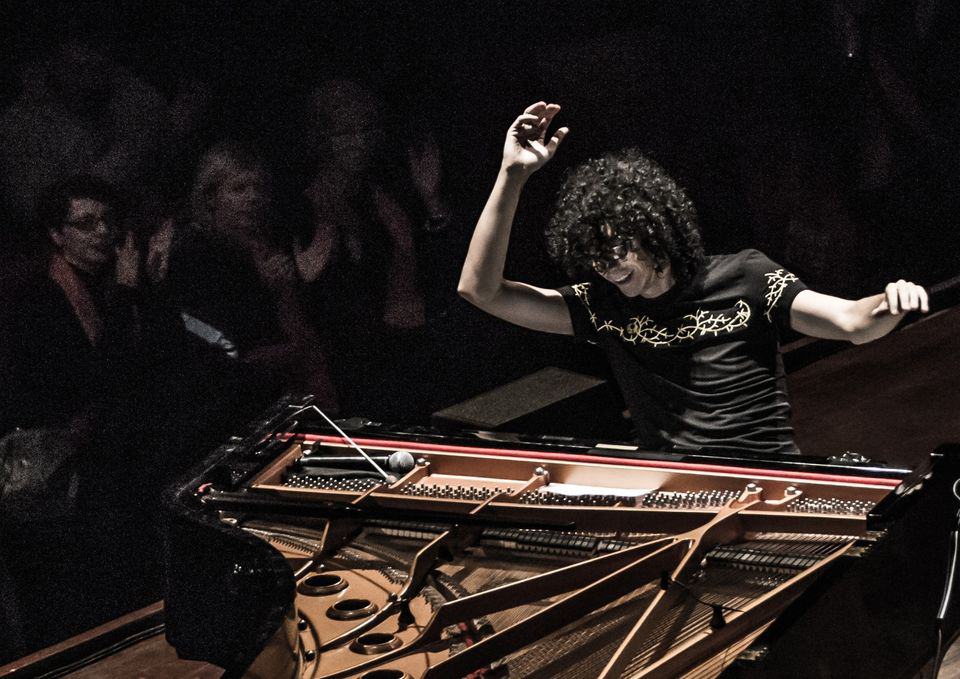 Giovanni Allevi Piano Solo Tour 2024 May be an image of 2 people, piano and accordion