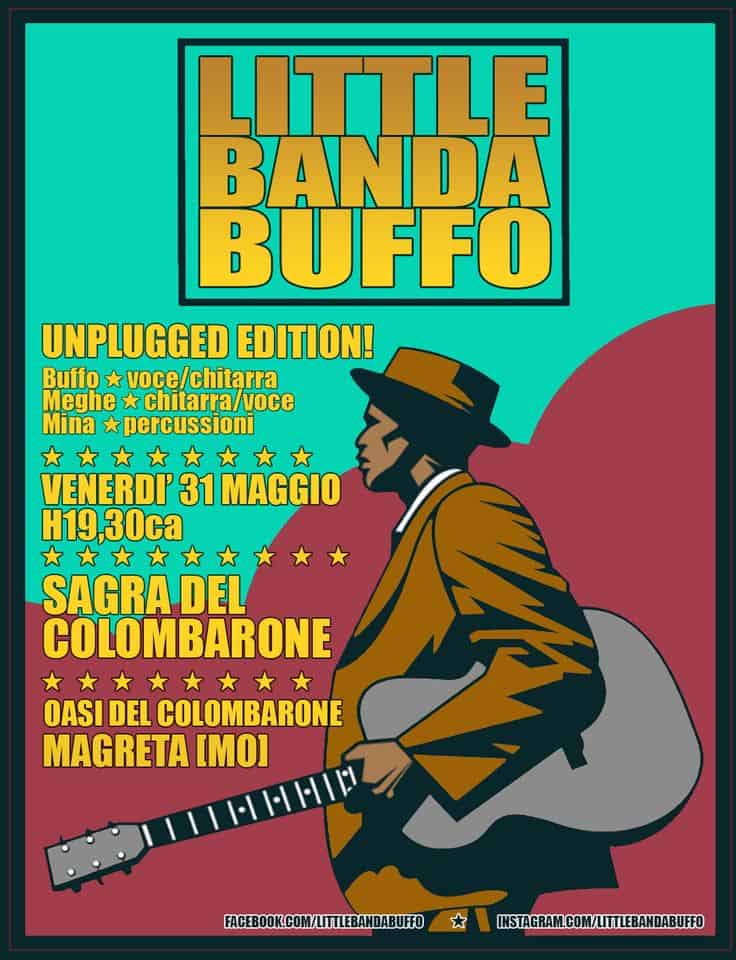 Evento Little Banda Buffo live – La Segra dal Clumbaroun, Magreta MO Locandina Little Banda Buffo live – La Segra dal Clumbaroun, Magreta MO - venerdì 31 maggio ore 17:30 - 19:30