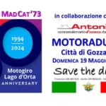 Motogiro Lago d’Orta May be an image of motorcycle and text that says 'MotoClub Moto Club MAD MADCAT'73 in collaborazione con: 1994 2024 Antonioli concessionario HONDA dal 1980 MOTORADUNO Città di Gozzano DOMENICA 19 MAGGIO 2024 save the date! Francesco 338-3057835 Emilio 339 8441256 Gino 370-1157437 Motogiro Lago Lagod'Orta d'Orta ANNIVERSARY'