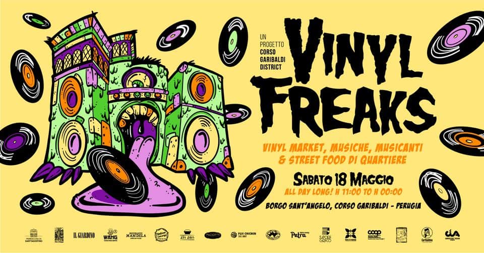 Evento Vinyl Freak s Vinyl Market, musiche, musicanti & street food di quartiere Locandina Vinyl Freak s Vinyl Market, musiche, musicanti & street food di quartiere - sabato 18 maggio ore 09:00 - 21:59